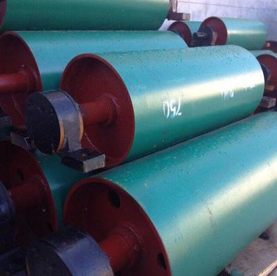 廠家直銷昌鑫噴漆碳鋼改向滾筒 無動力導向滾筒帶式輸送機配件圖片_高清圖_細節(jié)圖